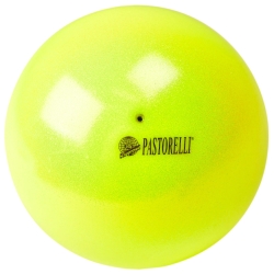 Pastorelli glitterbal HV fluo geel