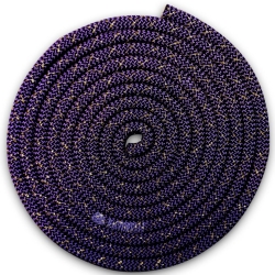 Pastorelli touw violet met gouden draad