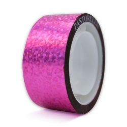 Glittertape DIAMOND 11m FLUO ROZE