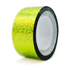 Glittertape DIAMOND 11m FLUO GEEL