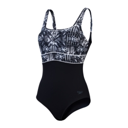Speedo Eco Conteclipse Print Shaping 1P black-grey-white