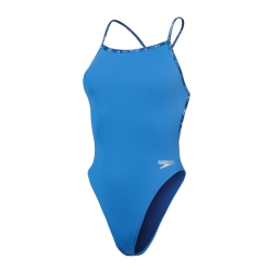 Speedo Eco+ Solid V back blue