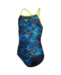 Arena G Daly Swimsuit Light Drop Back navy-soft green-navy