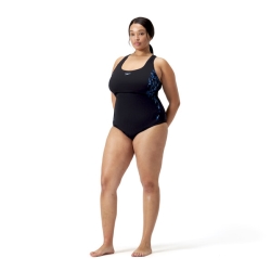 Speedo Eco+ Placem Medalist +size navy-cobalt-blue