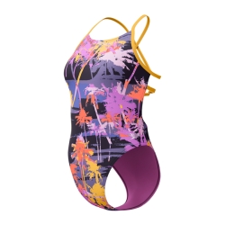 Speedo Eco+ Allov Dig Lattice Tie-Back multicolour