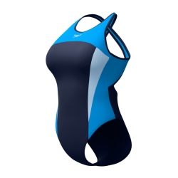 Speedo Eco+ Hi Neck Splice XB navy-blue