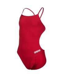 Arena Girl's Team Swimsuit Challenge Solid red-white