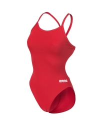 Arena Womens Team Swimsuit Challenge Solid red-white