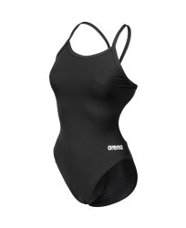 Arena Womens Team Swimsuit Challenge Solid black-white