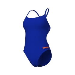 Arena W Team Swimsuit Challenge Solid neon blue-team orange