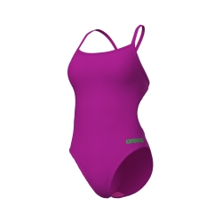 Arena W Team Swimsuit Challenge Solid very fuchsia-team gree