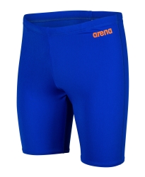 Arena Men's Team Swim Jammer Solid neon blue-team orange
