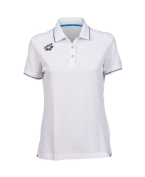 Arena W Team Poloshirt Solid Cotton white