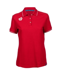 Arena W Team Poloshirt Solid Cotton red
