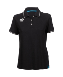 Arena W Team Poloshirt Solid Cotton black