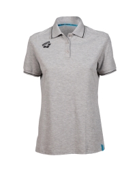 Arena W Team Poloshirt Solid Cotton medium grey- heather