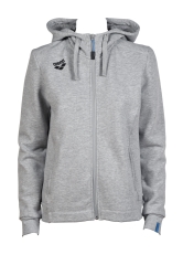 Arena W Team Hooded Jacket Panel medium grey-heather