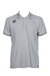 Arena Team Poloshirt Solid Cotton heather-grey