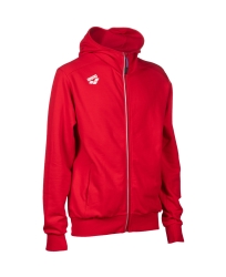 Arena M team hooded jacket panel red