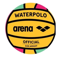 Arena Waterpolo Ball Size 3 lime-fuchsia