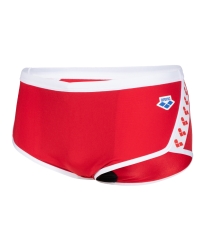 Arena M Icons Swim Low Waist Short Solid red- white