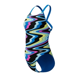 Speedo Eco+ FL Print LeaderB blue-pink