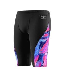 Speedo Spl Printed Jammer black-blue