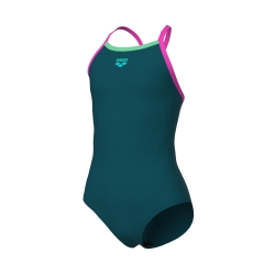 Arena G Swimsuit Lightdrop Solid deep teal-shocking pink