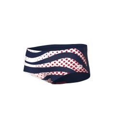Arena M Multi stripes swim low waist short navy-multi