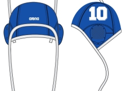 Arena Water Polo Cap blue (enkel nummer)