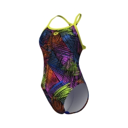 Arena W Energy Swimsuit Booster Back soft green-black multi