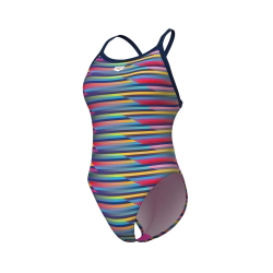 Arena W Racing Stripe Swimsuit Xcriss Cross black-multiblack