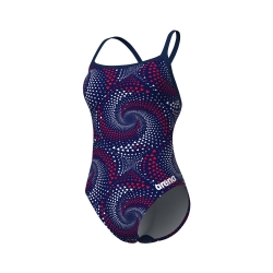 Arena W Fireflow Swimsuit Challenge Back navy-team red-white