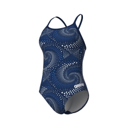 Arena W Fireflow Swimsuit Lightdrop Back navy-team navy