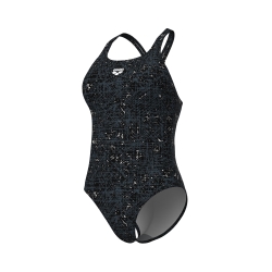 Arena W Ribbed Swimsuit Swim Pro Back black-multi