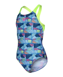 Arena G Candies Swimsuit Pro Back L blue-artic lime