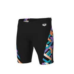 Arena M Texture Swim Jammer black-black multi