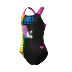Arena G Dots Swimsuit Swim Pro Back black multi-black-shocki