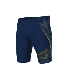 Arena M Design Swim Jammer navy-yellow star-water