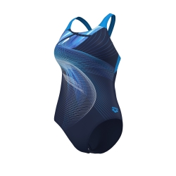Arena W Jellyfish Swimsuit Swim Pro Back navy-multi-turquois
