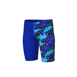 Arena B Crowded Swim Jammer neon blue-neon blue-multi