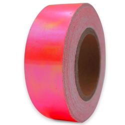 Glittertape LASER Fluorescent pink