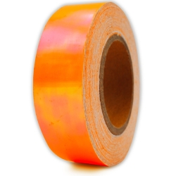 Glittertape LASER Fluorescent orange