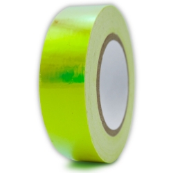 Glittertape LASER Lime green