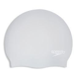 Speedo Long Hair Cap silver-white