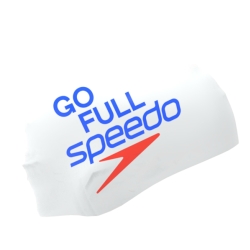 Speedo Printed Silicone Cap Get Full Speedo white