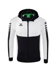Erima Six Wings Trainingsjack met Capuchon zwart/wit