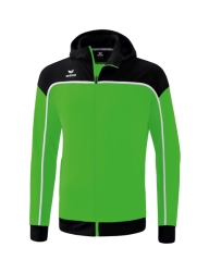Erima Change Trainingsjack met Capuchon green-zwart-wit