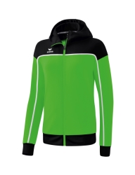 Erima W Change Trainingsjack met Capuchon groen-zwart-wit