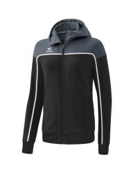 Erima W Change Trainingsjack met Capuchon zwart-grijs-wit
